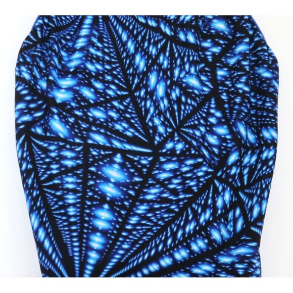 TYR Womens Blue & Black Spider Web One Piece Swimsuit Size 36 Summer Stretch - Picture 5 of 11